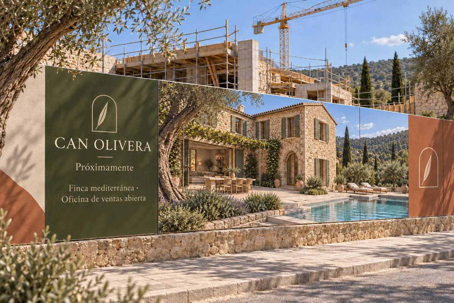 Can Olivera · Valla de obra